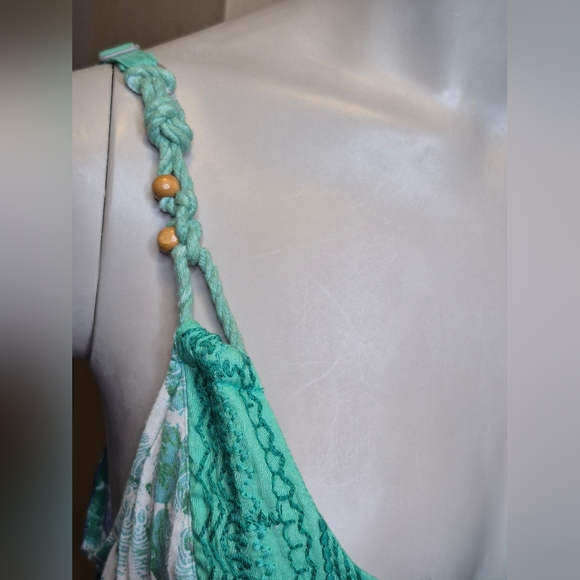 Nine West Blue and Green Patterned Maxi Dress - Picture 5 of 15